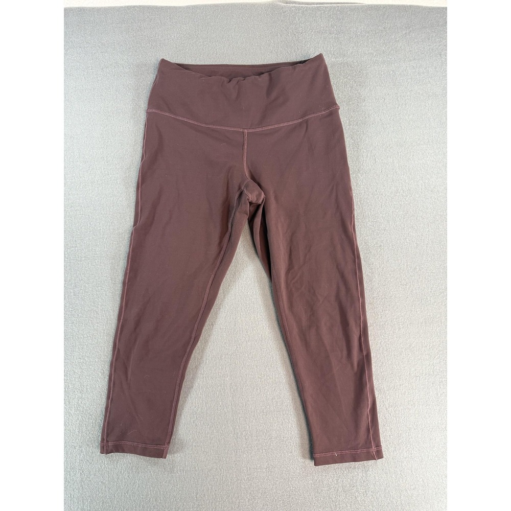 PrAna Leggings‎ Womens Small Brown High Rise Capri Yoga Stretch Athletic Pants